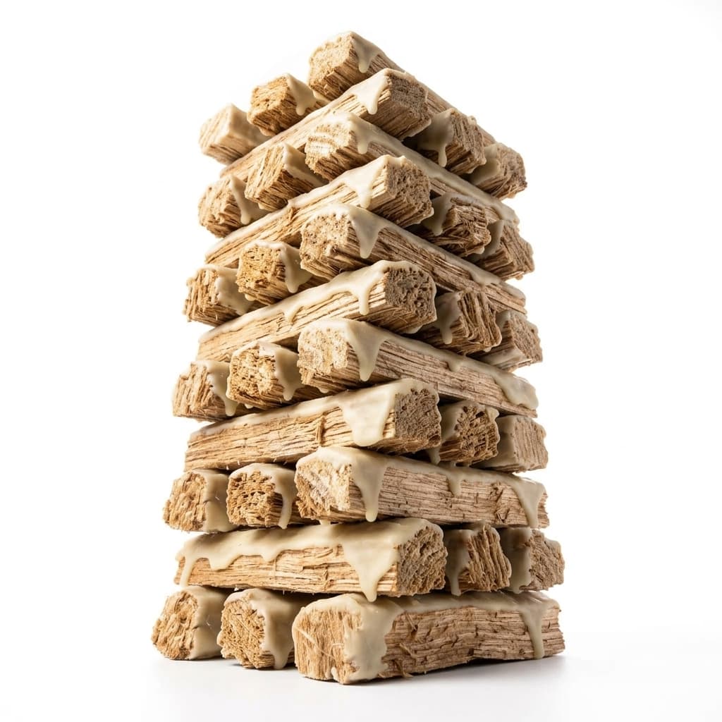 BoisDirect — Allume-Feux Laine de Bois 50 Pièces Naturel