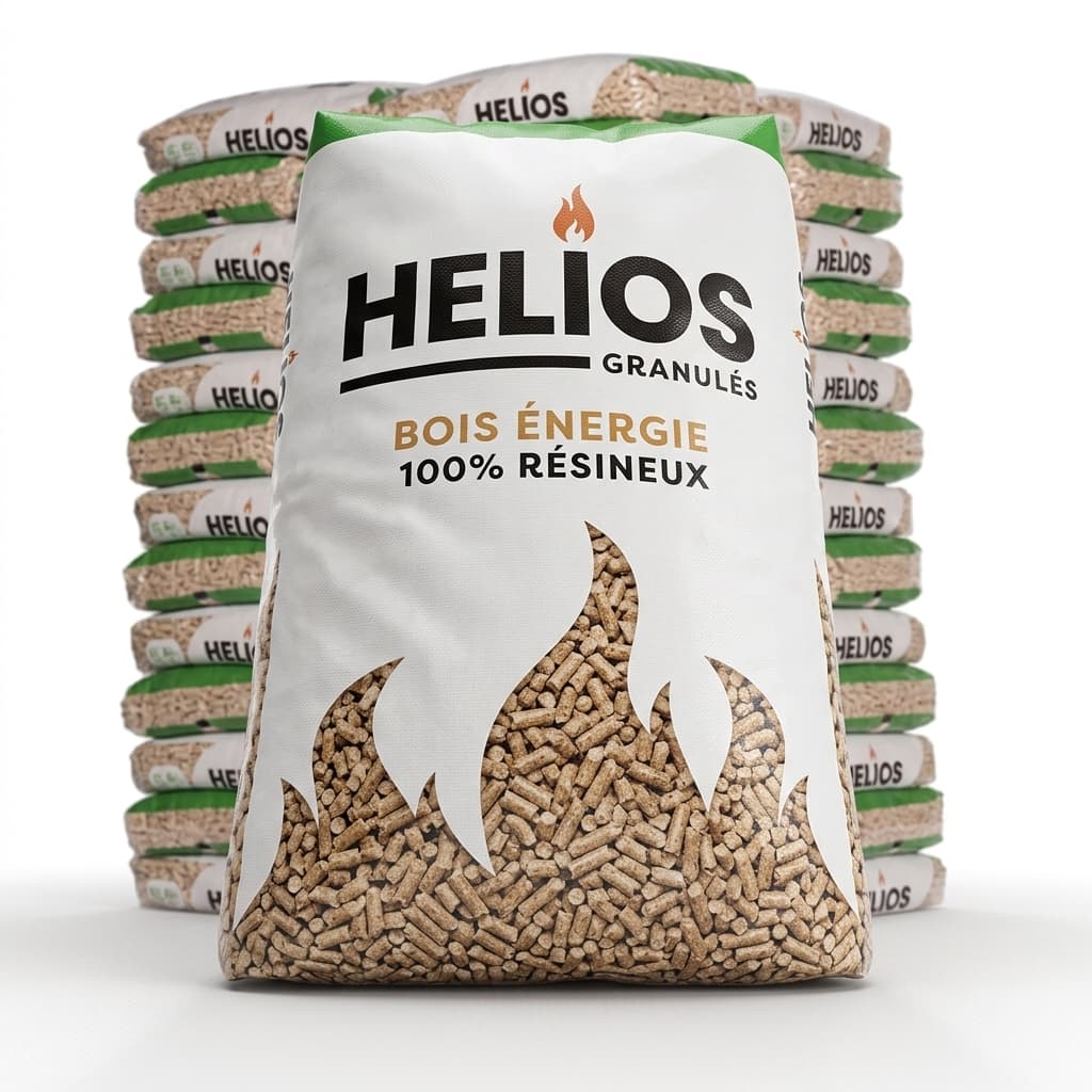 BoisDirect — Pellets HELIOS 100% Résineux 65 Sacs Prix Direct