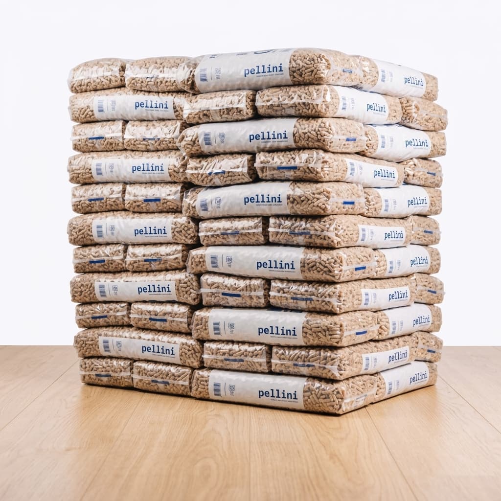 BoisDirect — Pellets Pellini ENplus A1 66 Sacs 10kg Format Léger