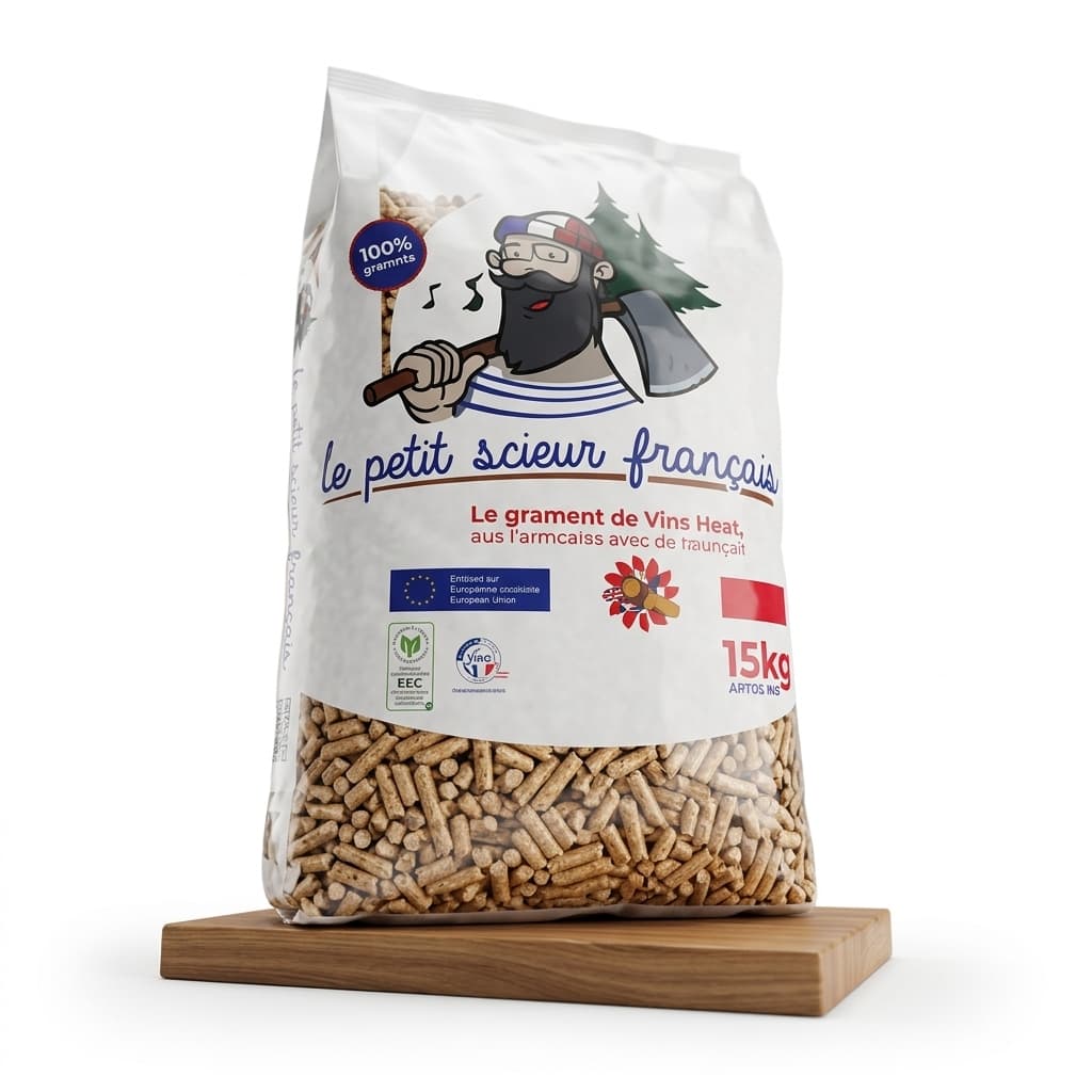 BoisDirect — Pellets Le Petit Scieur Français 65 Sacs 100% Résineux