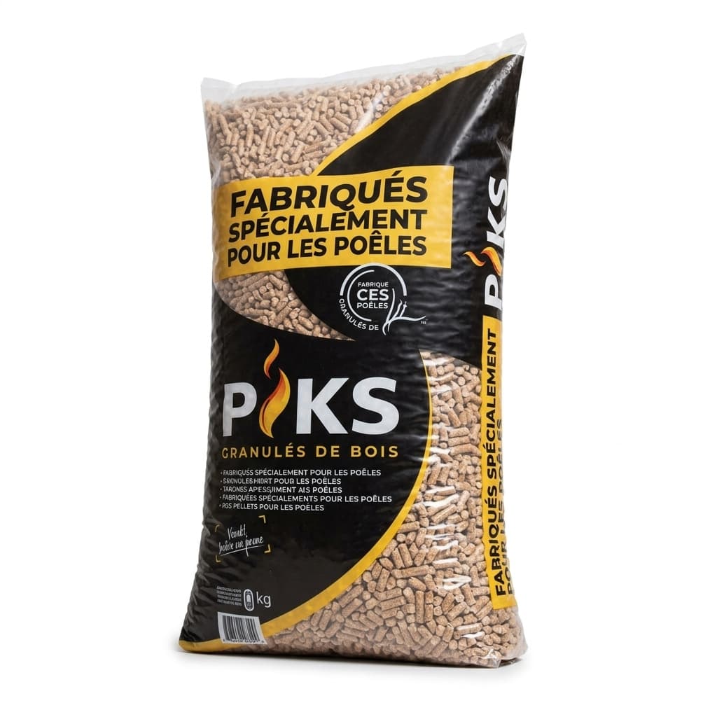 BoisDirect — Granulés PIKS DINplus 66 Sacs Haute Durabilité