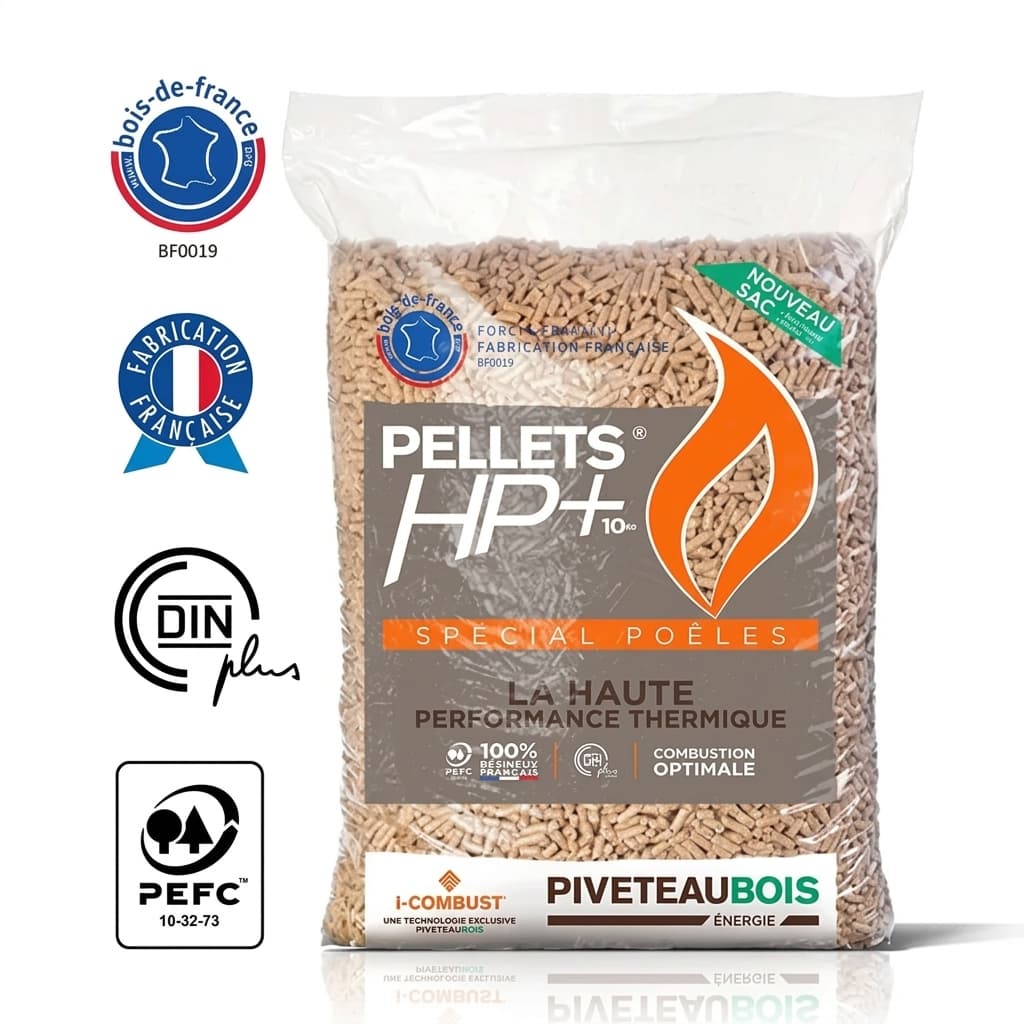 BoisDirect — Granulés Piveteau HP+ 72 Sacs Haute Performance