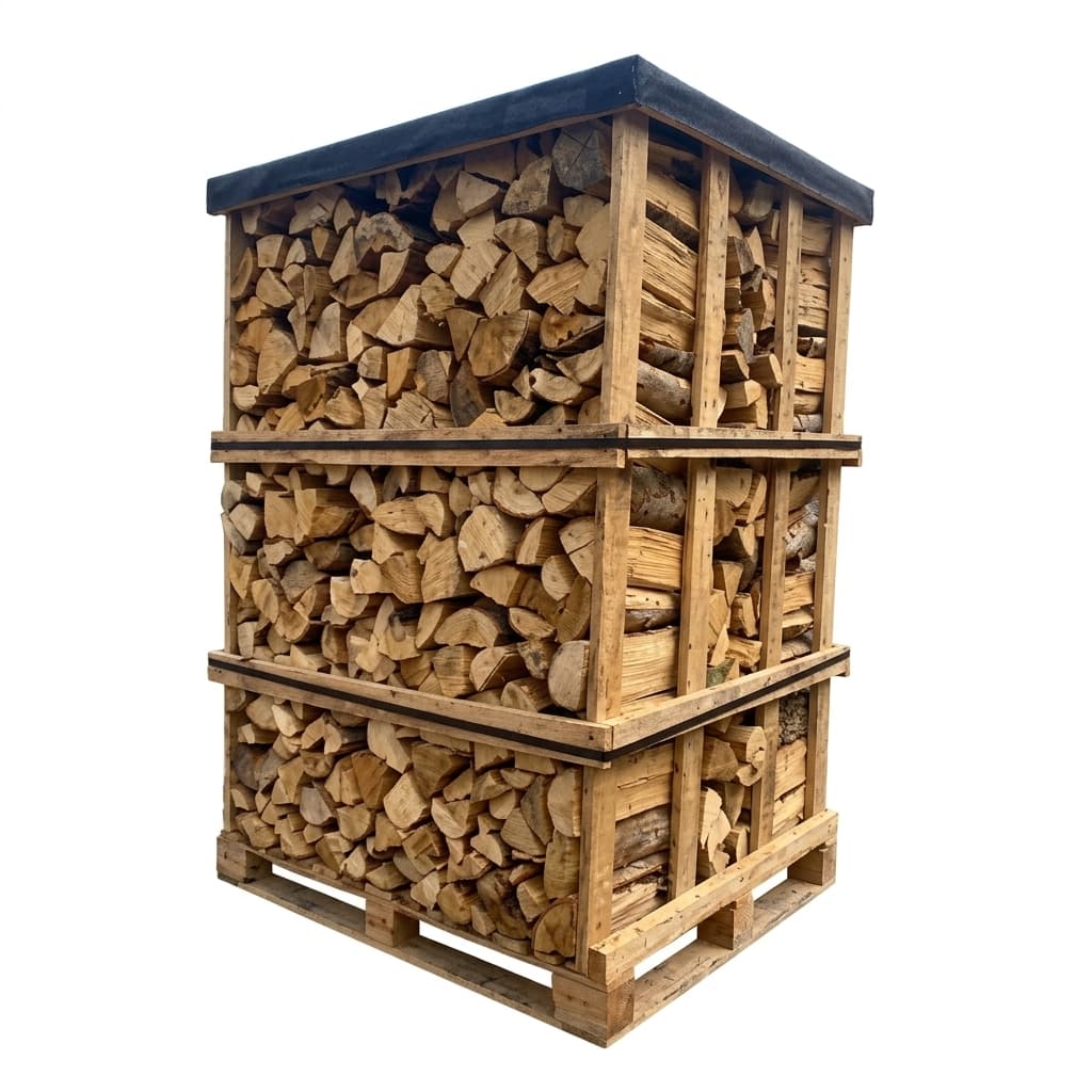 BoisDirect — Mélange Feuillus Durs 25cm Palette 3,3 Stères